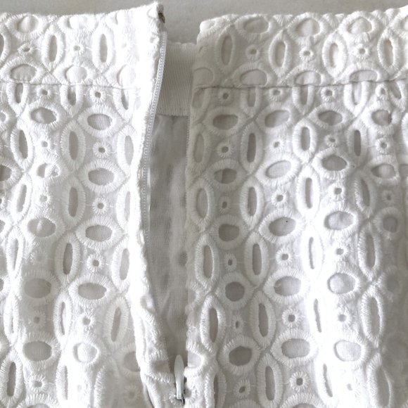 Like new, worn 1x! J Crew white eyelet mini skirt (size 2) - Picture 6 of 6